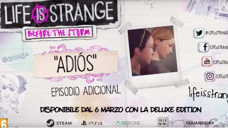 episodio extra adios life is strange before storm