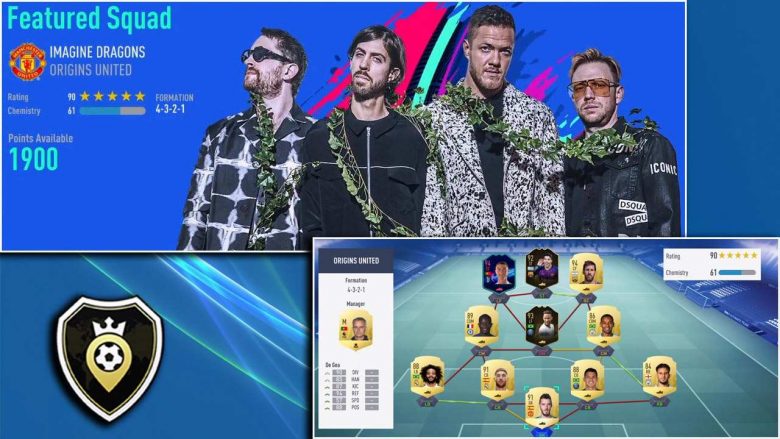 Equipo principal Squad Battles creado por Imagine Dragons